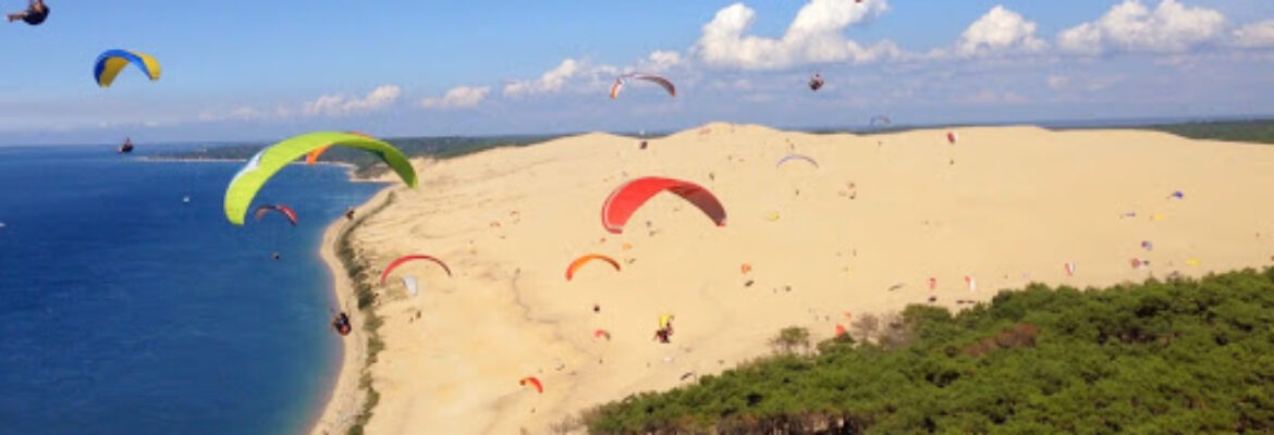 Pyla Paragliding (Pilat) Parapente to Pyla Dune