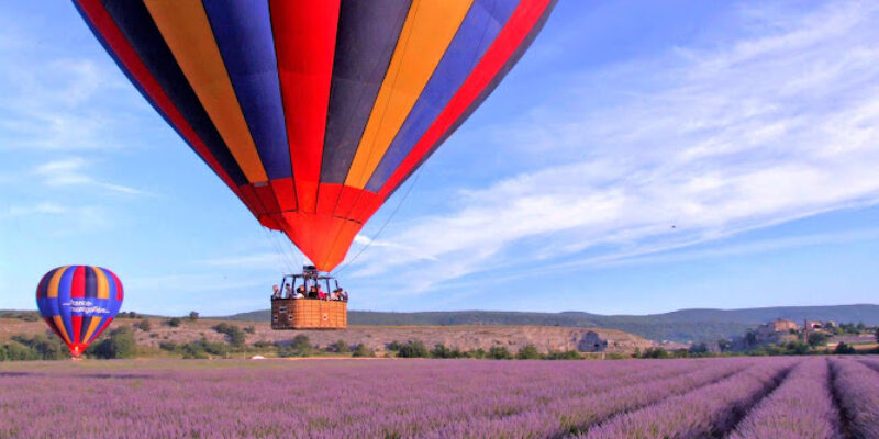 FRANCE MONTGOLFIERES – Provence – Forcalquier – vol en montgolfière